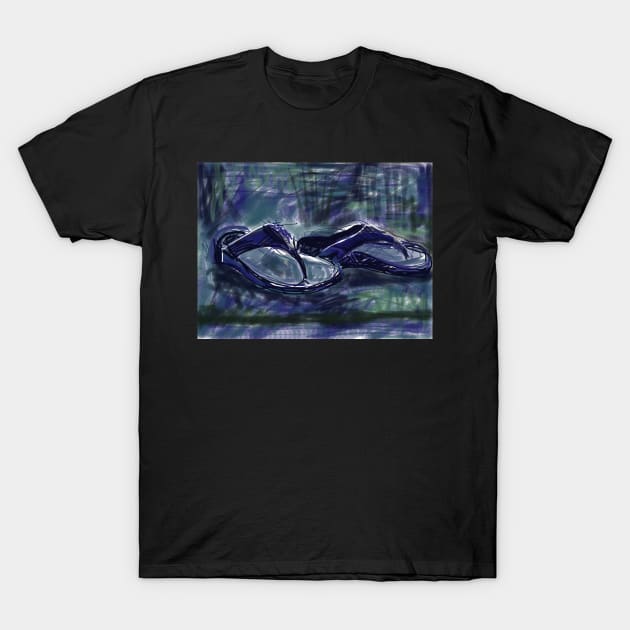 Blue fit flops T-Shirt by Visuddhi